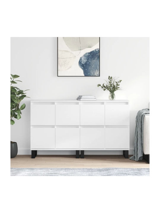 Wooden Buffet White L120xW35xH70cm