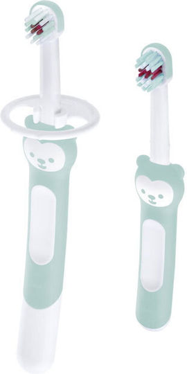 Mam Learn to Brush Set Σετ Βρεφικές Οδοντόβουρτσες για 5m+ 2τμχ Τιρκουάζ