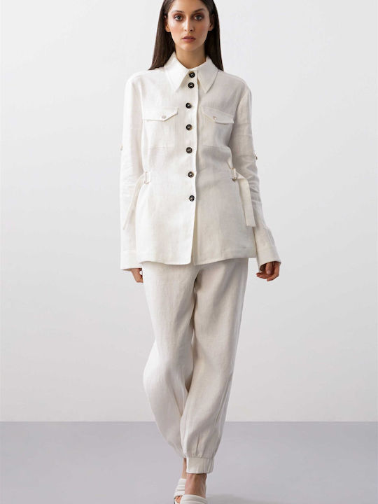 BCBG Maxazria Γυναικείο Πουκάμισο White BCBG Maxazria Γυναικείο Πουκάμισο White