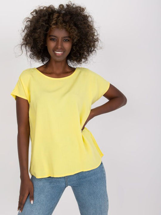 Sublevel Γυναικείο T-shirt Κίτρινο