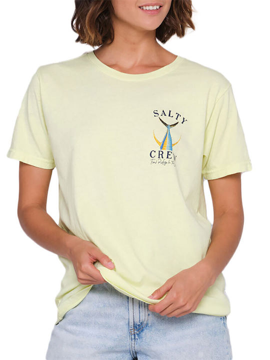 Tailed Boyfriend W Γυναικείο Oversized T-shirt Κίτρινο