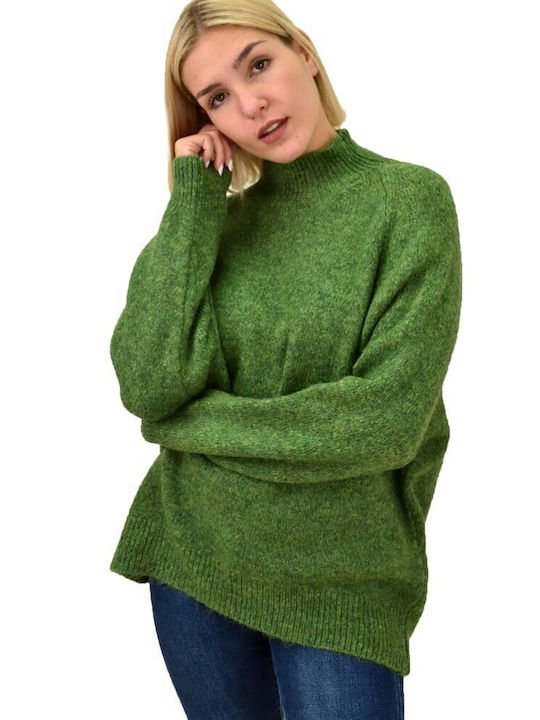 Potre Women's Long Sleeve Sweater Green