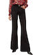 Damen Stoff Hose Schwarz