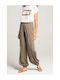 Matis Fashion Γυναικείο Υφασμάτινο Παντελόνι Χακί
