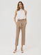 Marella Women's Linen Trousers Beige