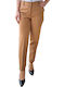 Remix Women's Fabric Trousers Tabac Brownc Brown