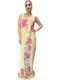 Sommer Maxi Kleid Gelb