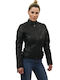 Sophia Δερμάτινο Γυναικείο Biker Jacket Μαύρο