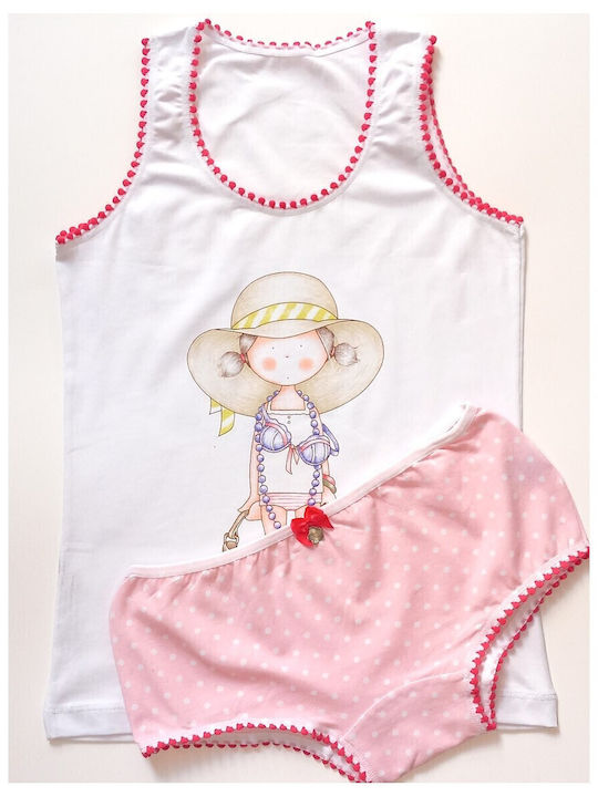 Berrak Set of Kids' Undershirts White 2pcs