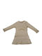Children's Dress Long Sleeve Beige