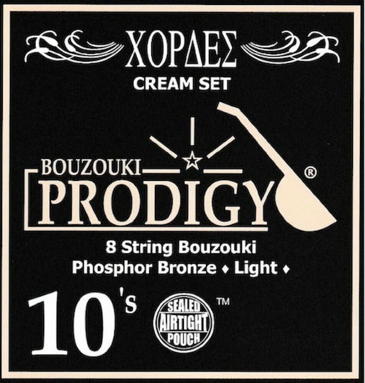 Prodigy Set of Phosphor Bronze Strings for Bouzouki 10 - 28"