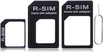 Sim SIM-Adapter in Schwarz Farbe