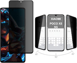 Full Face Tempered Glass 0.3mm Μαύρο (Redmi Note 12 5G / Poco X5)