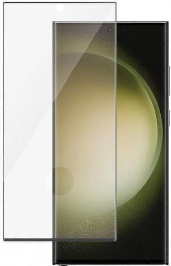 Vollflächig gehärtetes Glas Schwarz (Galaxy S23 Ultra)