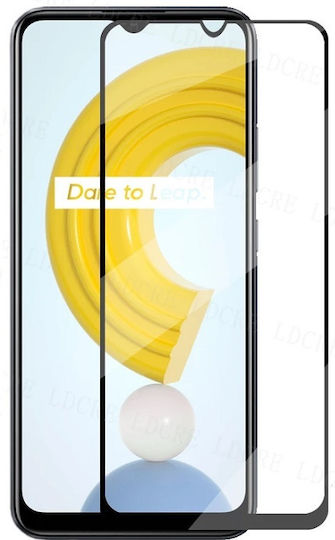 Пълно лепило Закалено стъкло за цялото лице Черен (Realme C21)