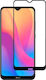 Vollflächig gehärtetes Glas Schwarz (Redmi 8)