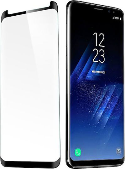 Vollkleber Vollflächig gehärtetes Glas Schwarz (Galaxy S9)