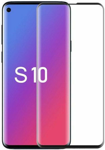 Frame 3D Закалено стъкло за цялото лице Черен (Galaxy S10)