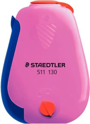 Staedtler Noris Plastic Sharpener Pink Barrel with Eraser 1pcs