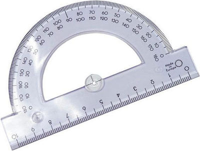 Plastic Transparent Protractor 10cm