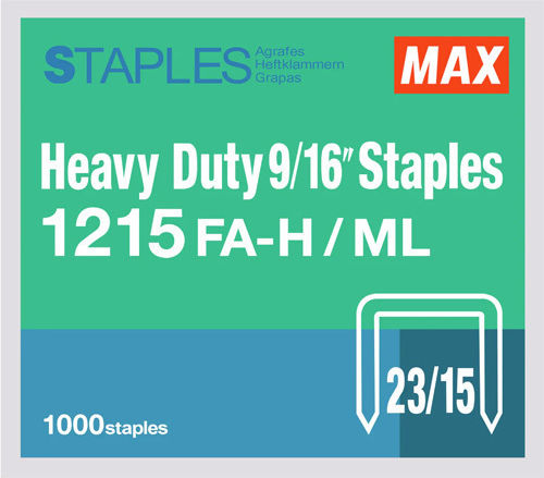MAX Staples 23/15 1pcs Max 1215fa-h MS92713