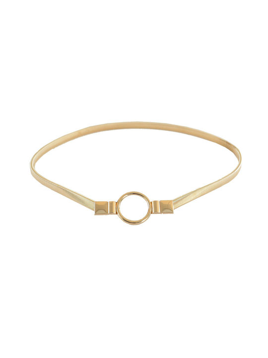 Elastic Women's Belt Gold