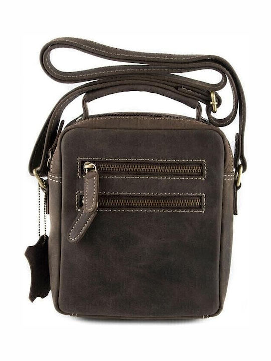 Leather Men's Bag Shoulder / Crossbody Brown