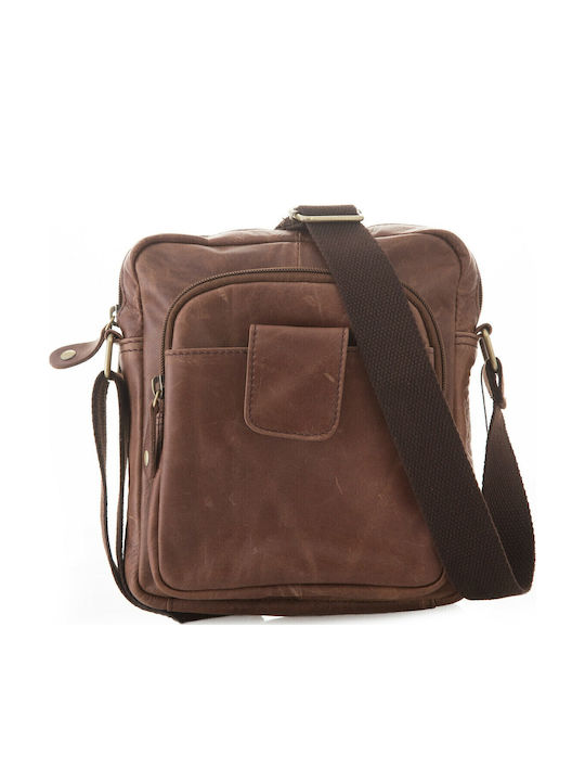 Leather Men's Bag Shoulder / Crossbody Brown