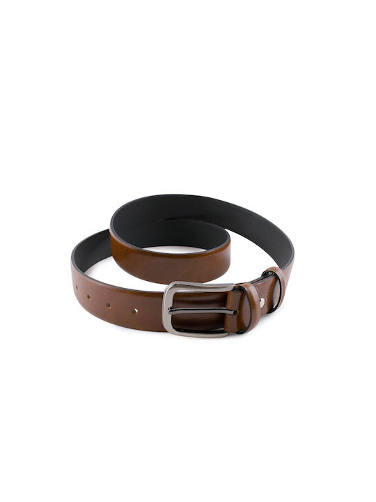 Men's Leather Belt Tabac Brown