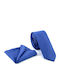 Men's Tie Set Monochrome in Blue Color