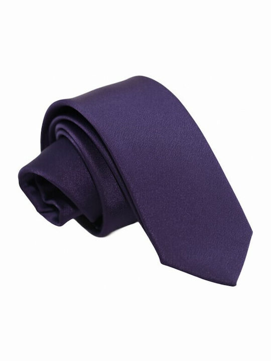 Set de Cravată pentru Bărbați Sintetic Monocromie în Culorea Violet