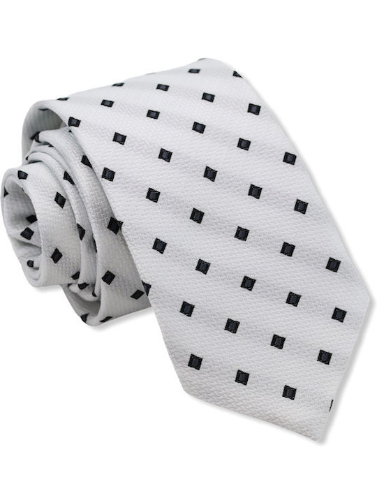 Synthetic Men's Tie Printed White