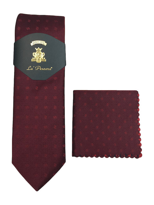 Herren Krawatte Gedruckt in Burgundisch Farbe