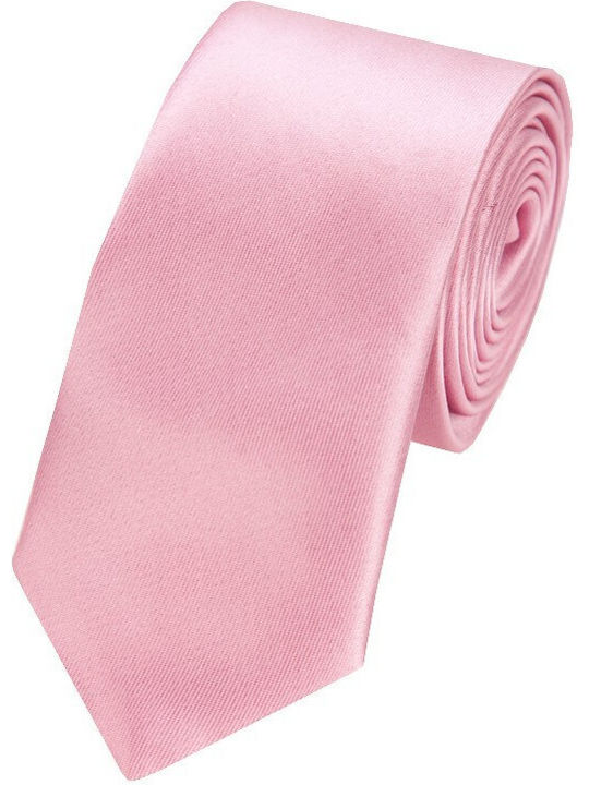 Epic Ties Ανδρική Γραβάτα Μεταξωτή Μονόχρωμη σε Ροζ Χρώμα