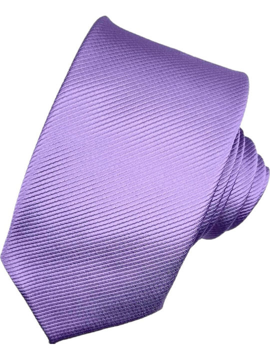 Herren Krawatte Monochrom in Lila Farbe