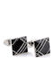 Pearl's Garden Cufflinks in Black Color