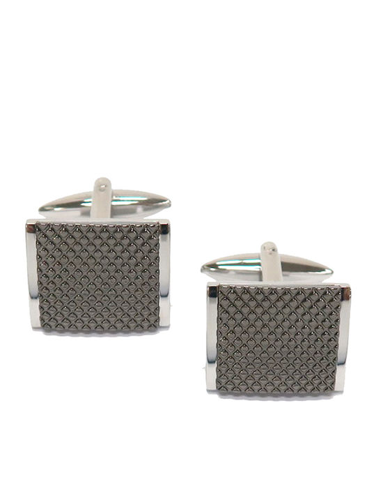 Cufflinks of Steel Silver