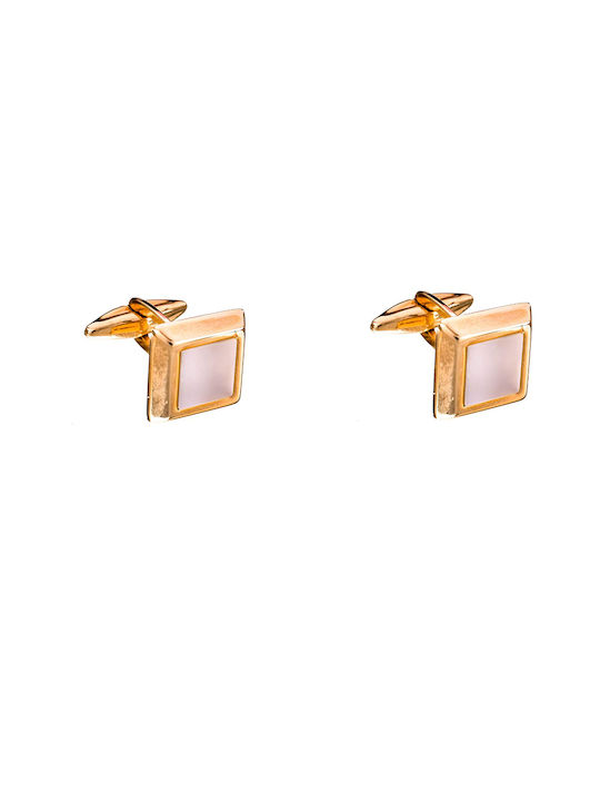 Cufflinks of Gold White