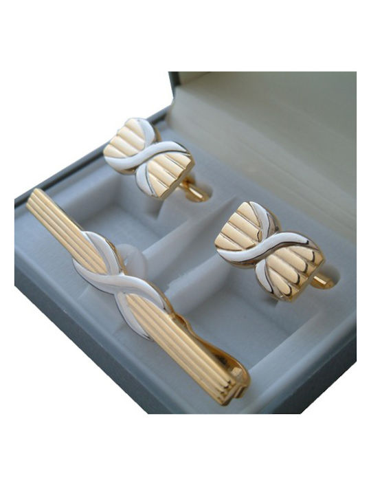 Metallic Cufflinks Gold