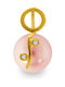 Margaritari Charm with Stones Made of 18k Rose Gold