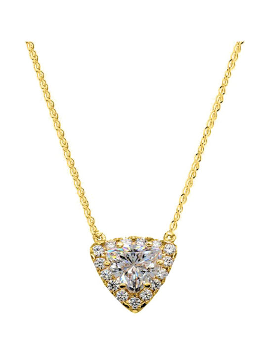 Necklace from Gold 14K with Zircon