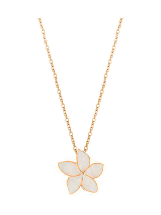 Necklace with design Flower from Gold Plated Silver