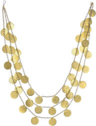 Palatino Triple Gold Plated Necklace