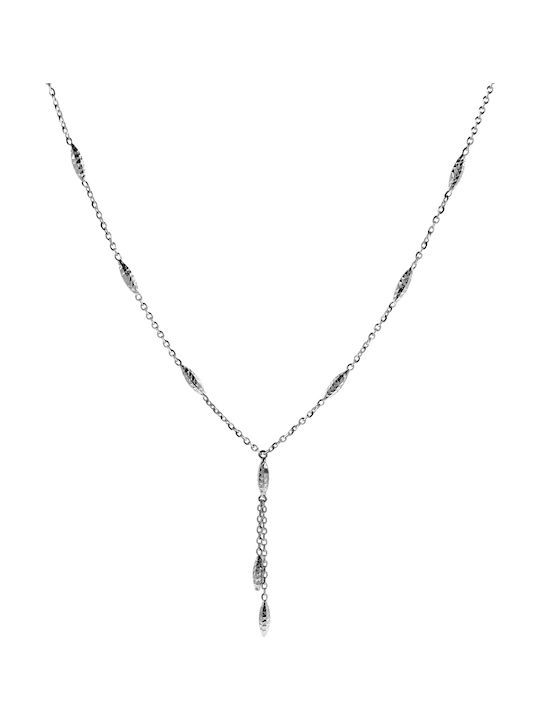 Necklace from White Gold 18k