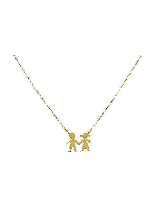 Necklace Family from Gold 14K