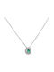 Necklace from White Gold 18k