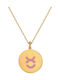 Necklace Zodiac Sign from Gold Plated Silver