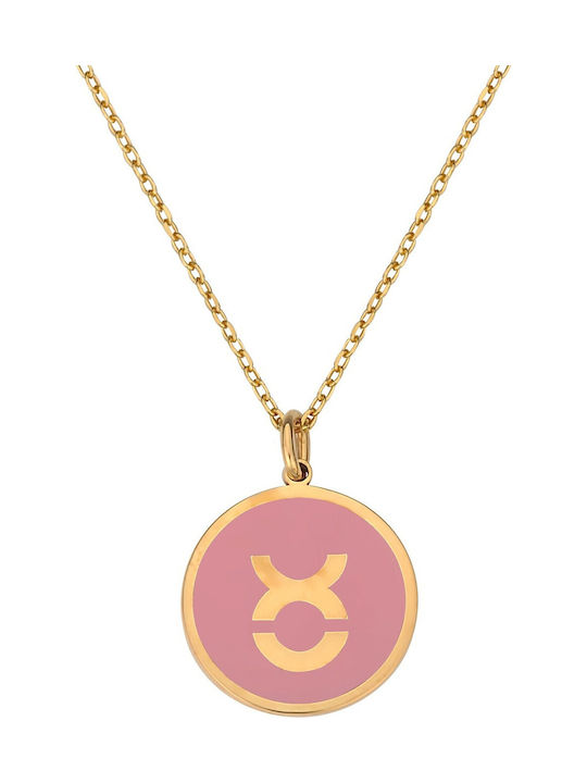 Necklace Zodiac Sign from Gold Plated Silver