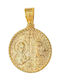 Vitopoulos Vitopoulos Lucky Charm Talisman Constantine with Stones made of 14K Gold