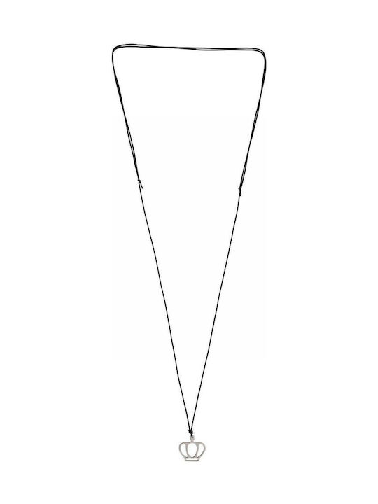 Halskette mit Design Tiara aus Silber